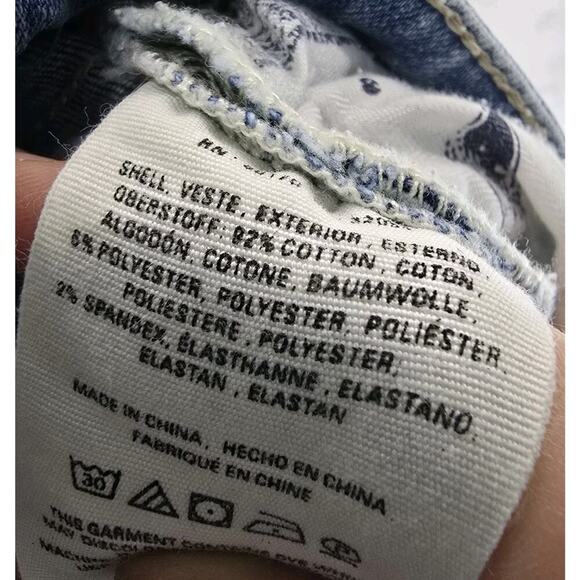 Anthropologie Jeans Womens 26 Skinny High Rise Light Wash Pilcro Distressed - Picture 10 of 12